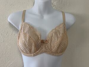 Wacoal La Femme full figure underwire bra women's 32D geometric lace 855117